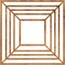 Ekena Millwork Raven Architectural Grade PVC Pierced Ceiling Medallion, Antiqued Copper, 32"OD x 11 3/4"ID x 1"P CMPP32X32RAACO - alternate 1